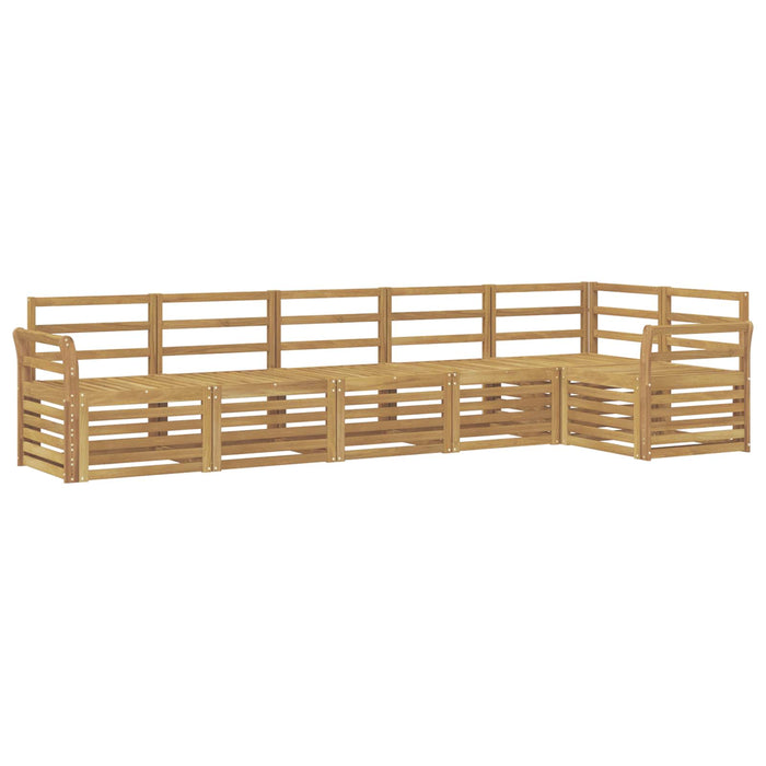 Set de canapele de exterior 6 pcs Alb 308 x 130,5 x 73 cm WALTI