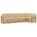Set de canapele de exterior 6 pcs Alb și Bej - WALTI WALTI