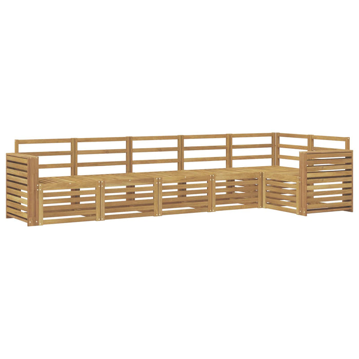 Set de canapele de exterior 6 pcs Alb 310 x 132,5 x 73 cm WALTI