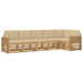 Set de canapele de exterior 6 pcs Alb și Bej - WALTI WALTI