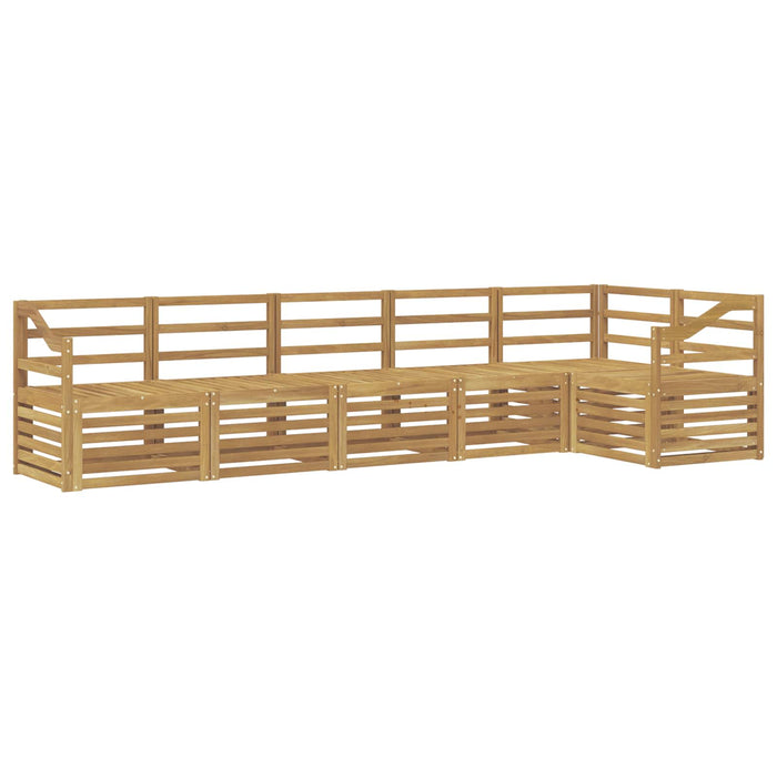 Set de canapele de exterior 6 pcs Alb 304 x 126,5 x 73 cm WALTI