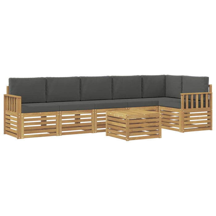 Set de canapele de exterior 7 pcs Alb și antracit WALTI