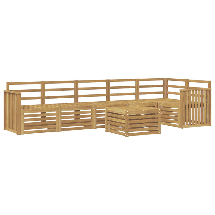 Set de canapele de exterior 7 pcs Alb 59 x 59 x 37 cm WALTI