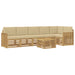 Set de canapele de exterior 7 pcs Alb și Bej 59 x 59 x 37 cm - WALTI WALTI