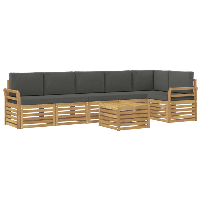 Set de canapele de exterior 7 pcs Alb și antracit WALTI