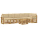 Set de canapele de exterior 7 pcs Alb și Bej 59 x 59 x 37 cm - WALTI WALTI