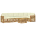 Set de canapele de exterior 7 pcs Alb și crem 59 x 59 x 37 cm - WALTI WALTI
