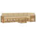 Set de canapele de exterior 7 pcs Alb și Bej 59 x 59 x 37 cm - WALTI WALTI