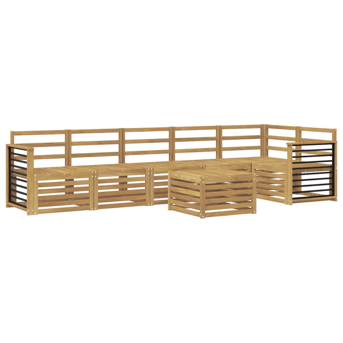 Set de canapele de exterior 7 pcs Alb 59 x 59 x 37 cm WALTI