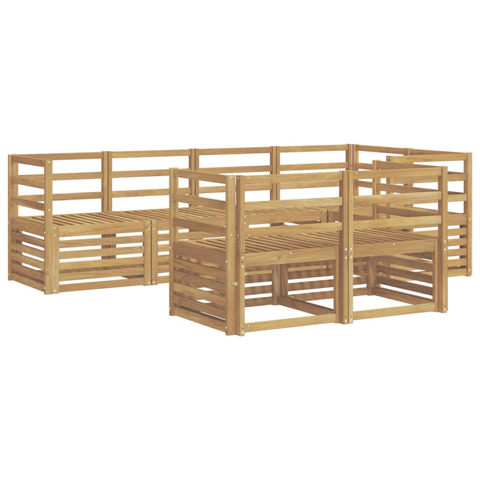 Set de canapele de exterior 7 pcs Alb 245 x 126,5 x 73 cm WALTI