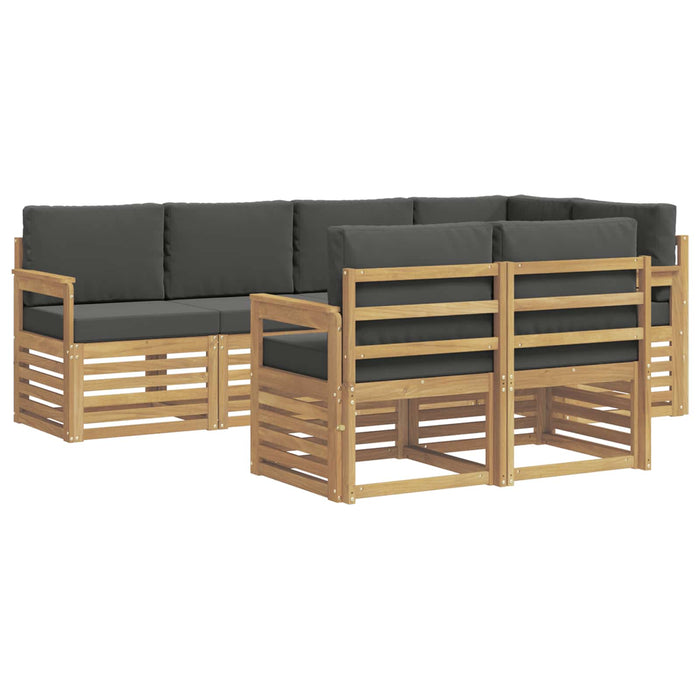Set de canapele de exterior 7 pcs Alb și antracit WALTI