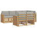 Set de canapele de exterior 7 pcs Alb și gri deschis - WALTI WALTI