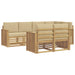 Set de canapele de exterior 7 pcs Alb și Bej - WALTI WALTI