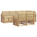 Set de canapele de exterior 7 pcs Alb și Bej - WALTI WALTI