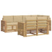 Set de canapele de exterior 7 pcs Alb și Bej - WALTI WALTI