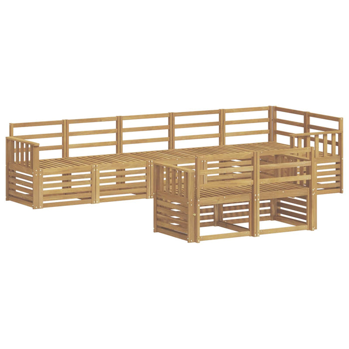 Set de canapele de exterior 8 pcs Alb 306 x 128,5 x 73 cm WALTI