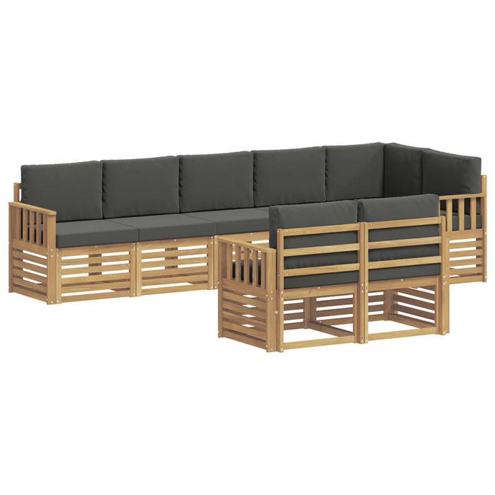 Set de canapele de exterior 8 pcs Alb și antracit WALTI