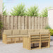 Set de canapele de exterior 8 pcs Alb și Bej - WALTI WALTI