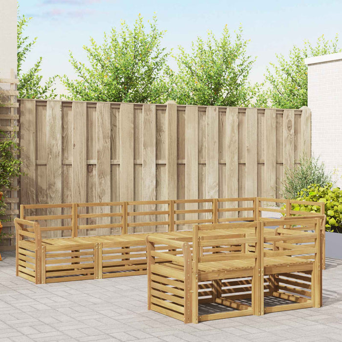 Set de canapele de exterior 8 pcs Alb 308 x 130,5 x 73 cm WALTI
