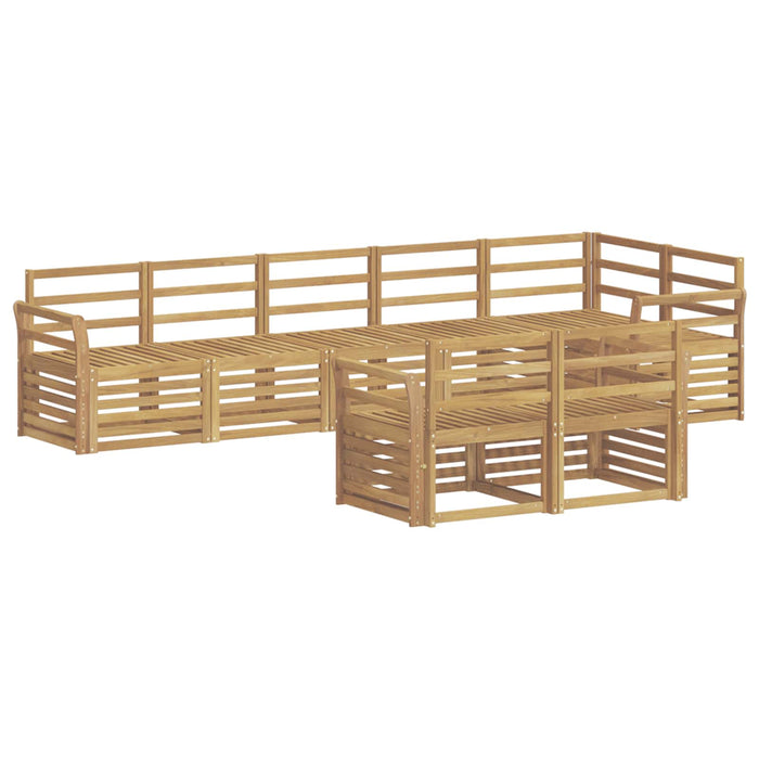 Set de canapele de exterior 8 pcs Alb 308 x 130,5 x 73 cm WALTI