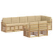 Set de canapele de exterior 8 pcs Alb și Bej - WALTI WALTI