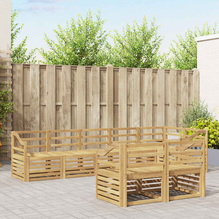 Set de canapele de exterior 8 pcs Alb 304 x 126,5 x 73 cm WALTI
