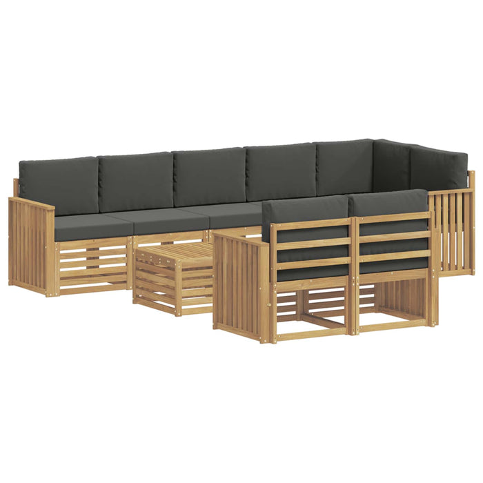 Set de canapele de exterior 9 pcs Alb și antracit WALTI