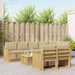 Set de canapele de exterior 9 pcs Alb și Bej 59 x 59 x 37 cm - WALTI WALTI