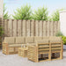 Set de canapele de exterior 9 pcs Alb și Bej 59 x 59 x 37 cm - WALTI WALTI