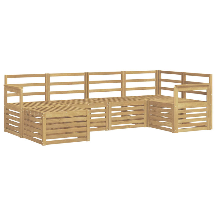 Set de canapele de exterior 6 pcs Alb Poliester WALTI