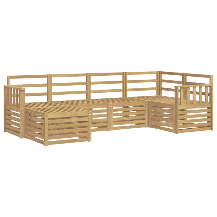 Set de canapele de exterior 6 pcs Alb Poliester WALTI
