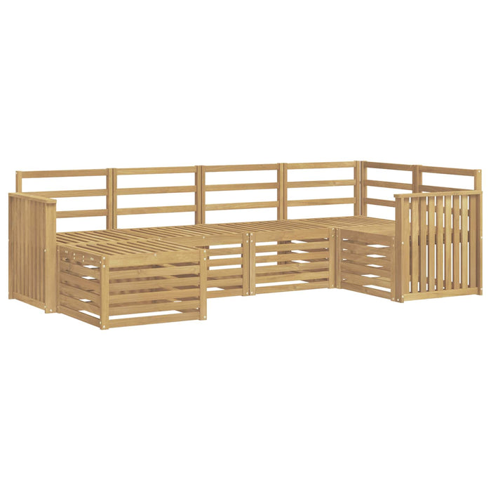 Set de canapele de exterior 6 pcs Alb Poliester WALTI