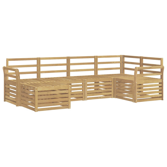 Set de canapele de exterior 6 pcs Alb Poliester WALTI