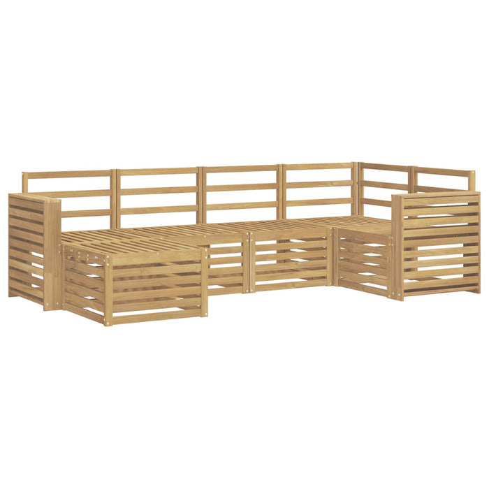Set de canapele de exterior 6 pcs Alb Poliester WALTI
