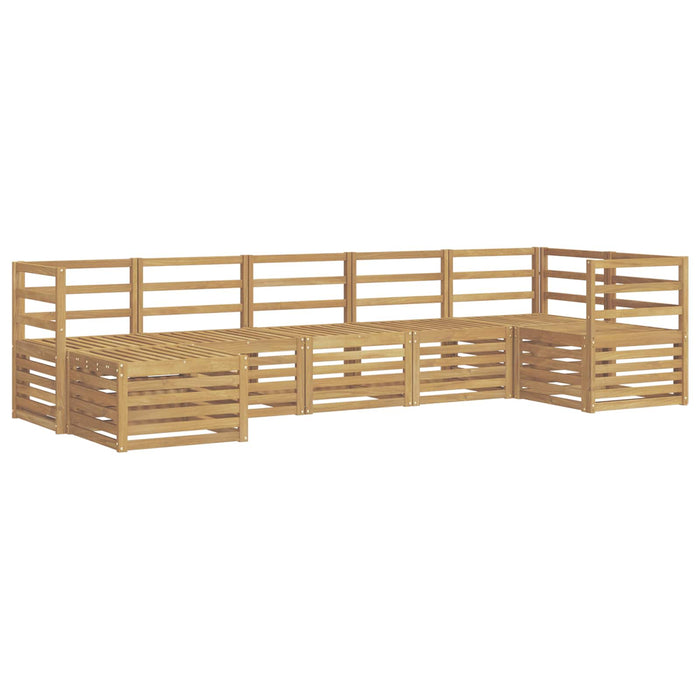 Set de canapele de exterior 7 pcs Alb WALTI