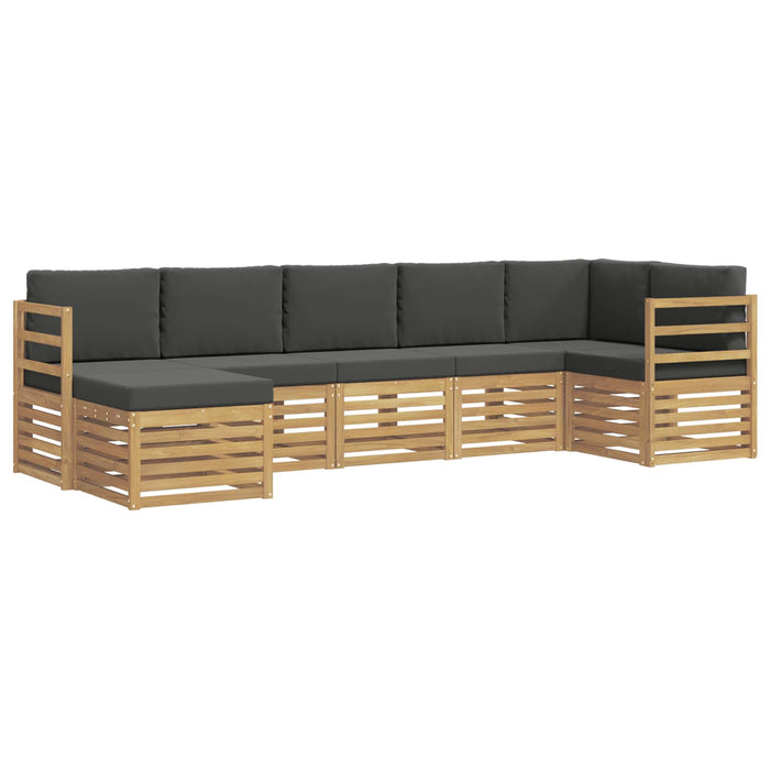Set de canapele de exterior 7 pcs Alb și antracit WALTI