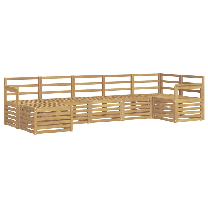 Set de canapele de exterior 7 pcs Alb WALTI