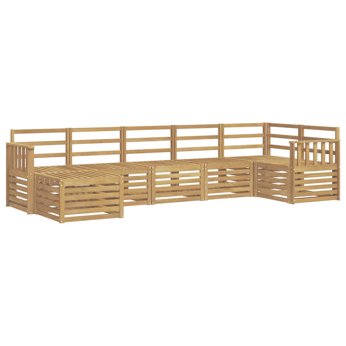 Set de canapele de exterior 7 pcs Alb WALTI