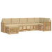 Set de canapele de exterior 7 pcs Alb și Bej - WALTI WALTI