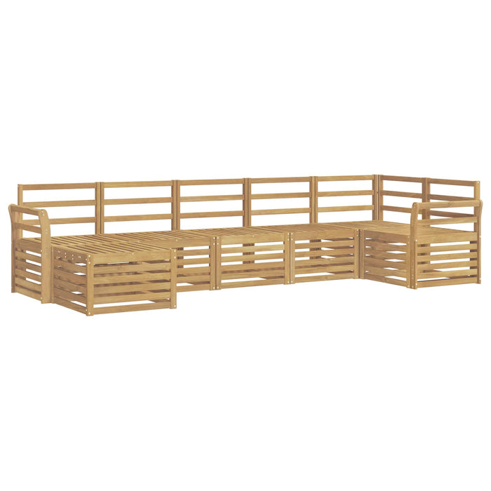 Set de canapele de exterior 7 pcs Alb WALTI