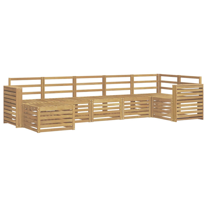 Set de canapele de exterior 7 pcs Alb WALTI