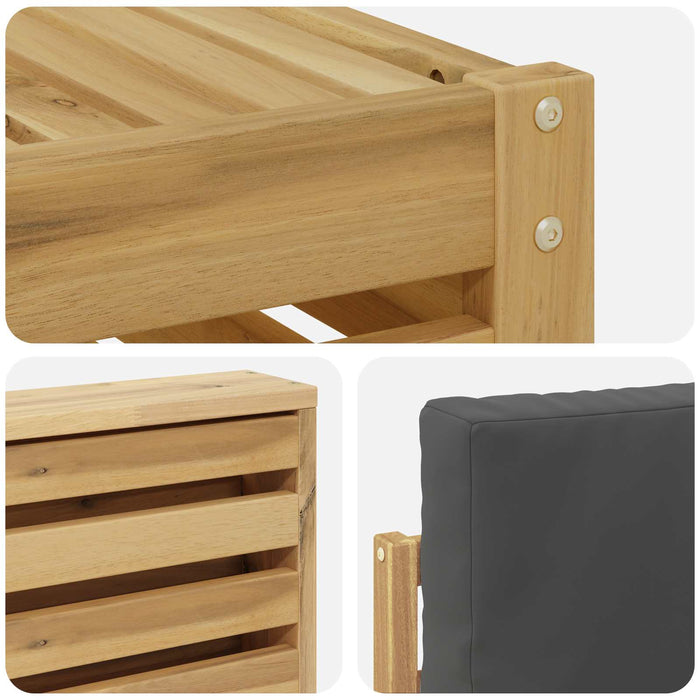 Set de canapele de exterior 7 pcs Alb și antracit WALTI