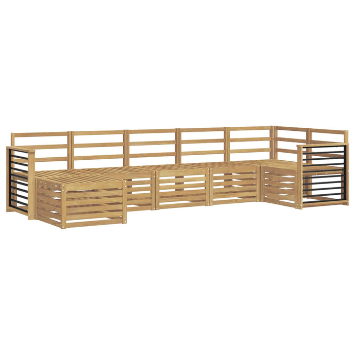 Set de canapele de exterior 7 pcs Alb WALTI