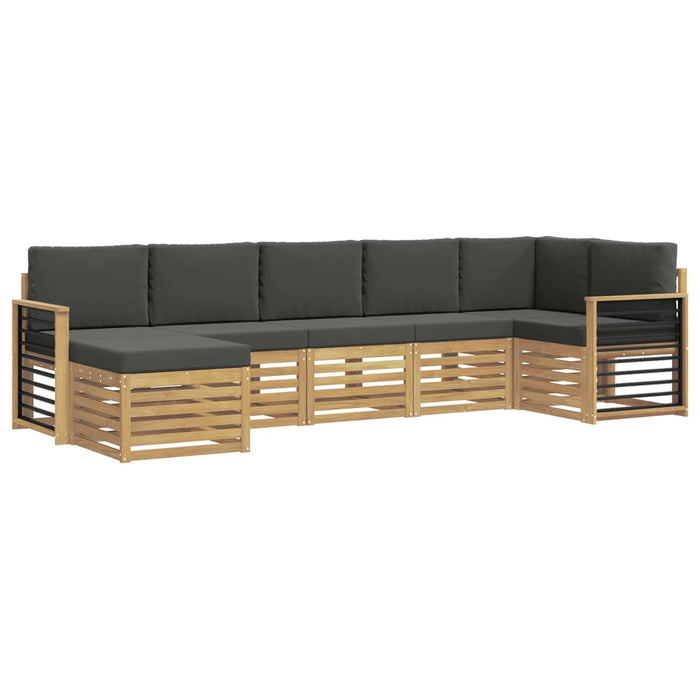 Set de canapele de exterior 7 pcs Alb și antracit WALTI