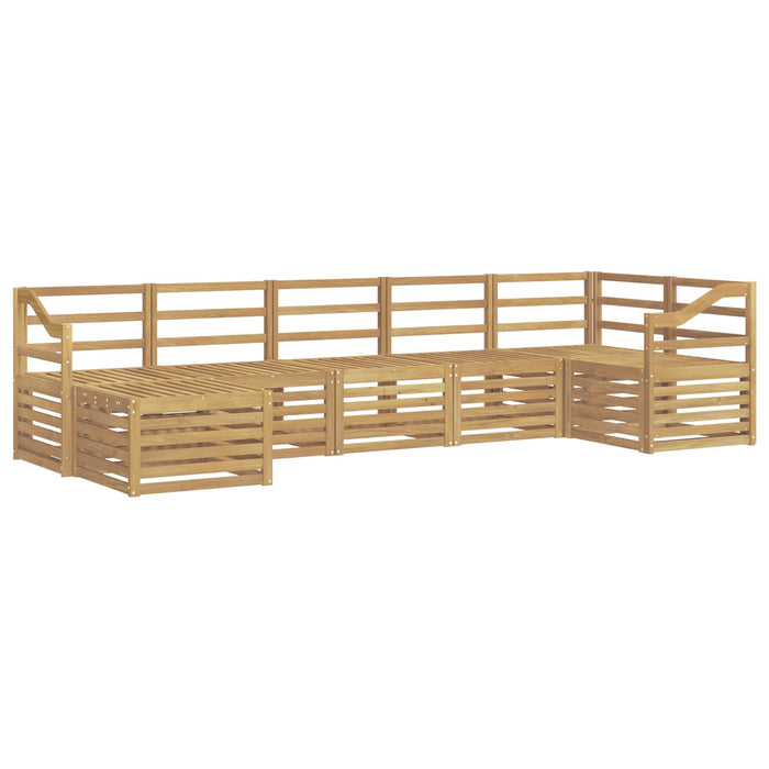 Set de canapele de exterior 7 pcs Alb WALTI