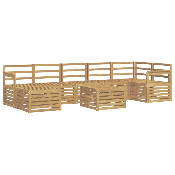 Set de canapele de exterior 8 pcs Alb 59 x 59 x 37 cm WALTI