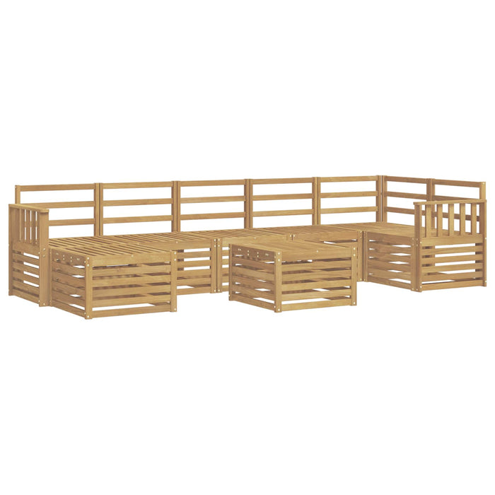 Set de canapele de exterior 8 pcs Alb 59 x 59 x 37 cm WALTI