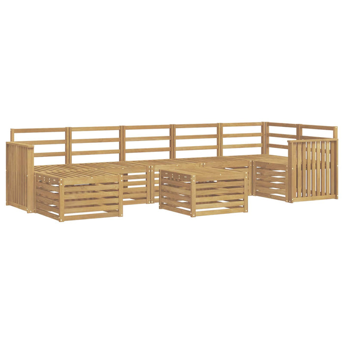 Set de canapele de exterior 8 pcs Alb 59 x 59 x 37 cm WALTI