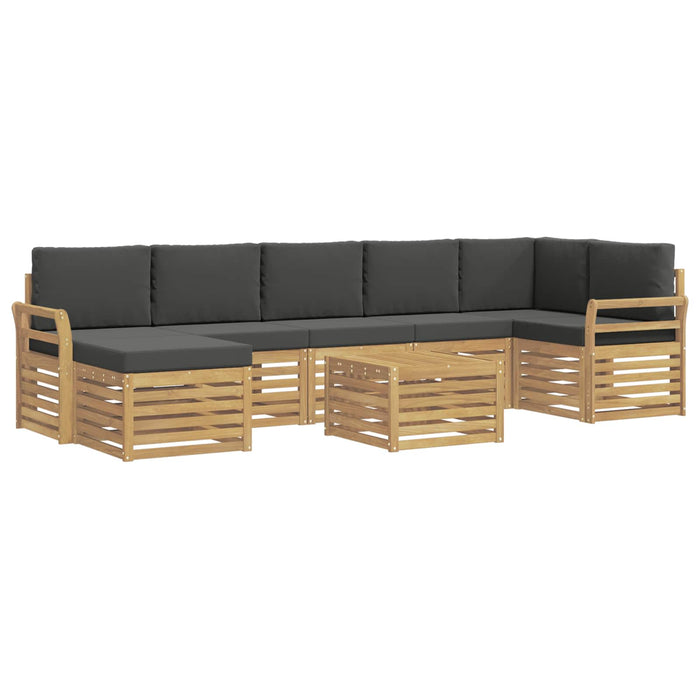 Set de canapele de exterior 8 pcs Alb și antracit WALTI