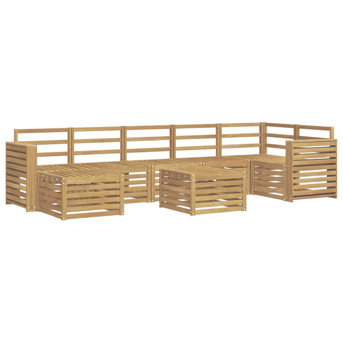 Set de canapele de exterior 8 pcs Alb 59 x 59 x 37 cm WALTI